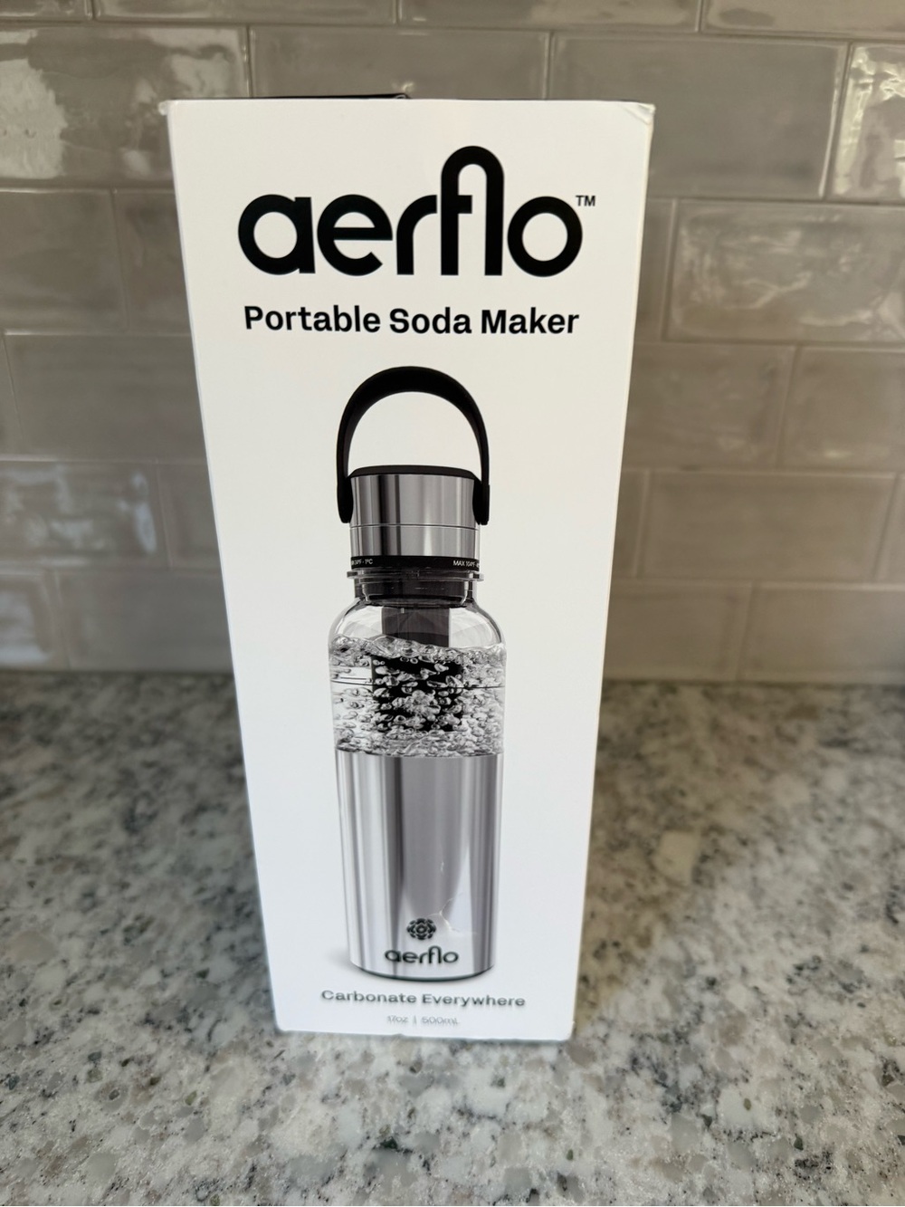 aerflo Portable Soda Maker - white hydroflask